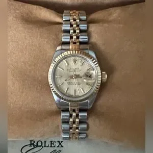 ✨ロレックス　62523 D-18 シルバー×ゴールド✨ ロレックス ROLEX デイトジャスト 腕時計 10Pダイヤ YG×SSコンビ